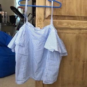 Stripped off the shoulder blouse